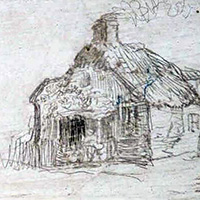 Landscape with Two Cottages